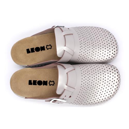 5001 LEON Comfort női bőr klumpa