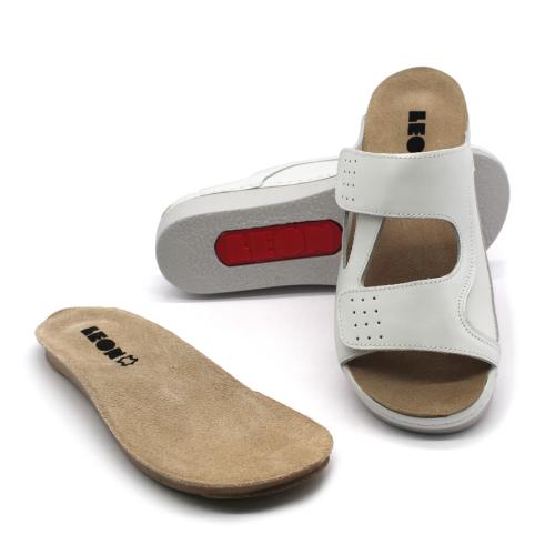 5010 LEON Comfort női bőr papucs