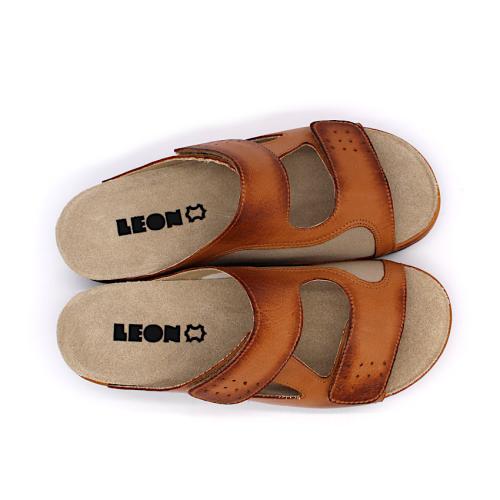 5010 LEON Comfort női bőr papucs