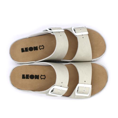 5012 LEON Comfort női bőr papucs