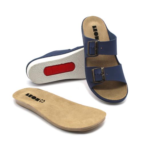 5012 LEON Comfort női bőr papucs