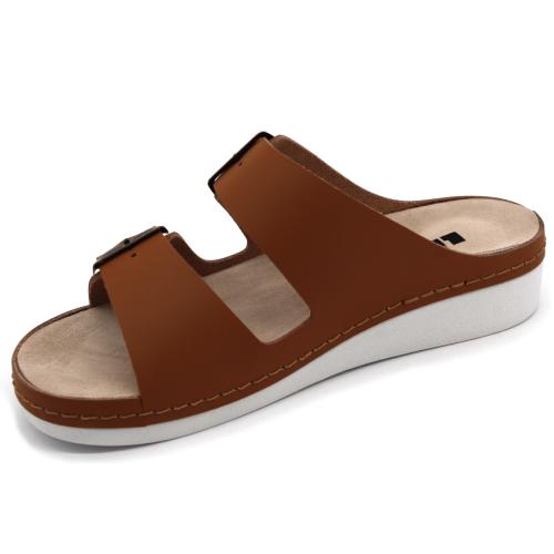 5012 LEON Comfort női bőr papucs