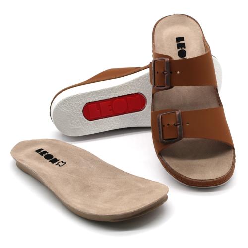 5012 LEON Comfort női bőr papucs