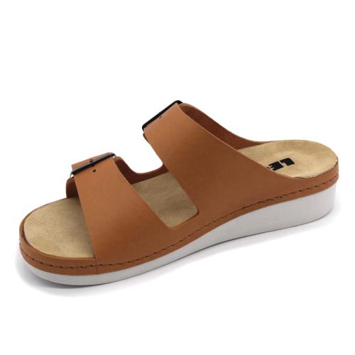 5012 LEON Comfort női bőr papucs