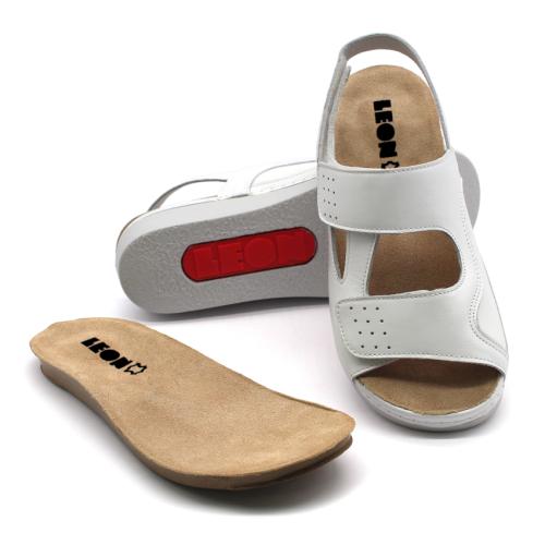 5020 LEON Comfort női bőr szandál