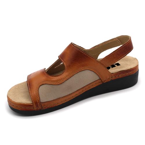 5020 LEON Comfort női bőr szandál