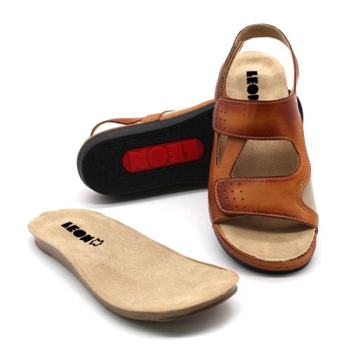 5020 LEON Comfort női bőr szandál