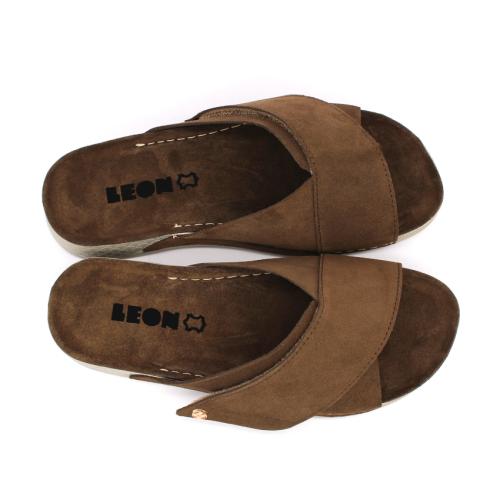 510 LEON Comfort női bőr papucs