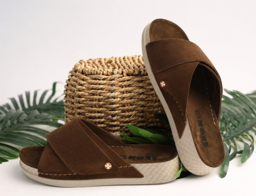 510 LEON Comfort női bőr papucs