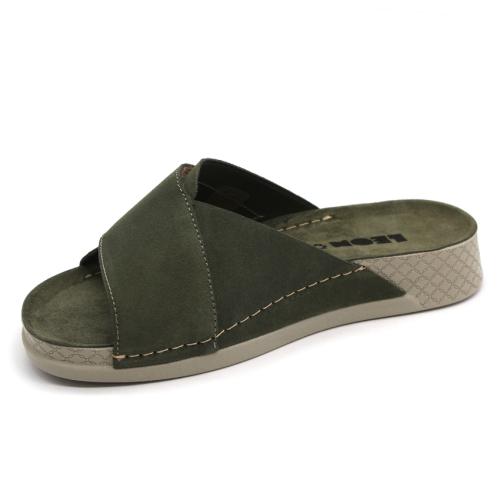 510 LEON Comfort női bőr papucs