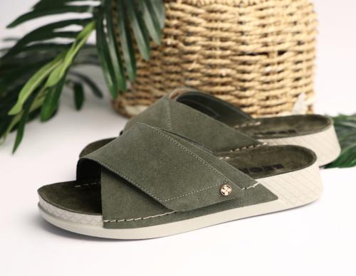 510 LEON Comfort női bőr papucs