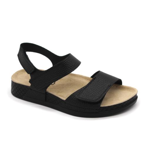 520 LEON Comfort női bőr szandál