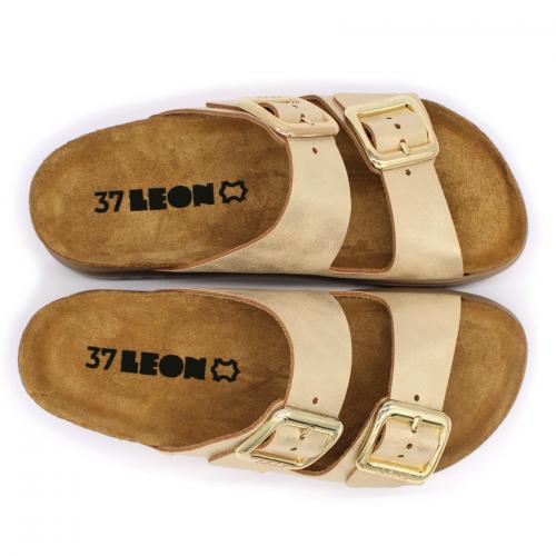 6010 LEON Comfort női bőr papucs