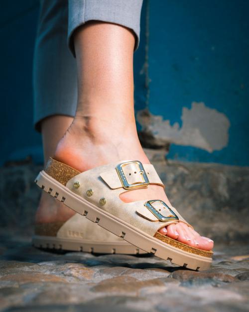 6010 LEON Comfort női bőr papucs