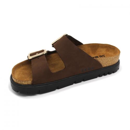 6011 LEON Comfort női bőr papucs