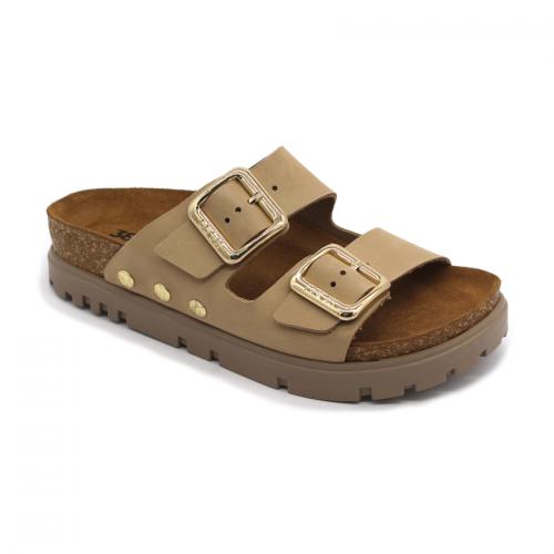 6011 LEON Comfort női bőr papucs