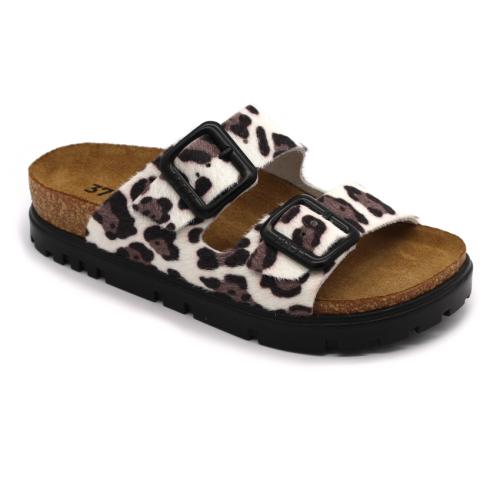 6013 LEON Comfort női bőr papucs