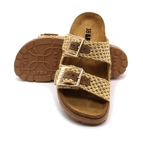 6017 LEON Comfort női bőr papucs