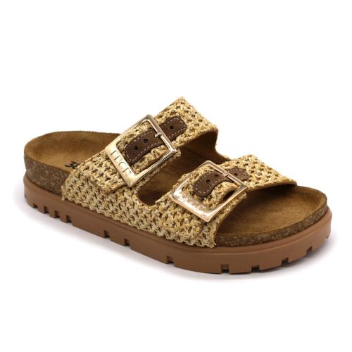 6017 LEON Comfort női bőr papucs