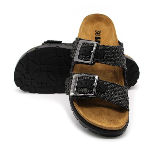 6017 LEON Comfort női bőr papucs
