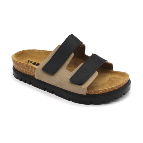 6020 LEON Comfort női bőr papucs