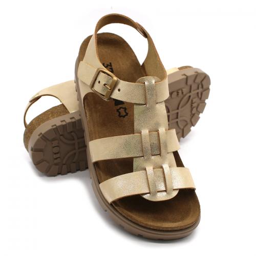 6300 LEON Comfort női bőr szandál