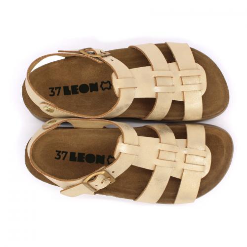 6300 LEON Comfort női bőr szandál