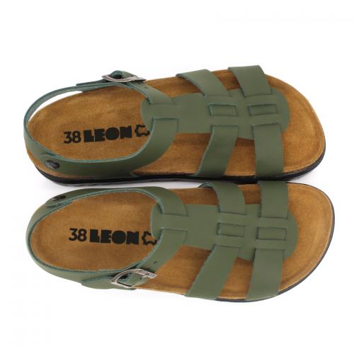 6300 LEON Comfort női bőr szandál