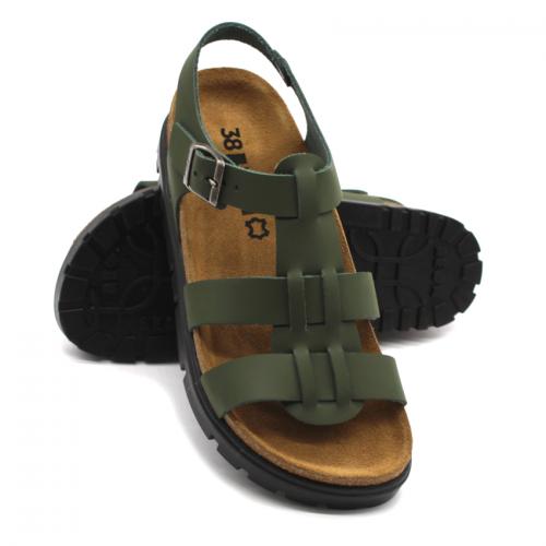 6300 LEON Comfort női bőr szandál