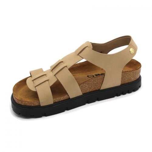 6300 LEON Comfort női bőr szandál