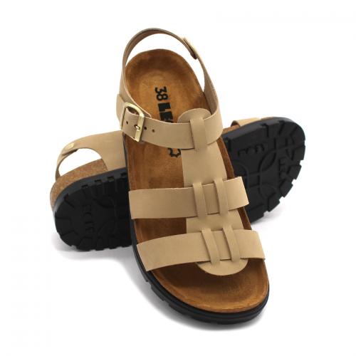 6300 LEON Comfort női bőr szandál