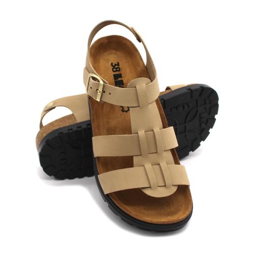 6300 LEON Comfort női bőr szandál