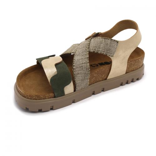 6301 LEON Comfort női bőr szandál