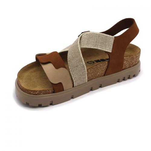 6301 LEON Comfort női bőr szandál