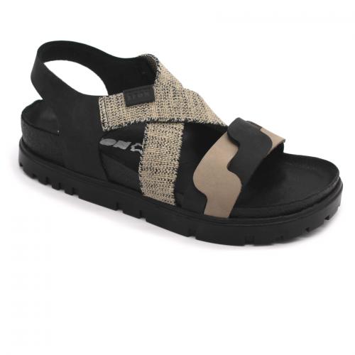 6301 LEON Comfort női bőr szandál