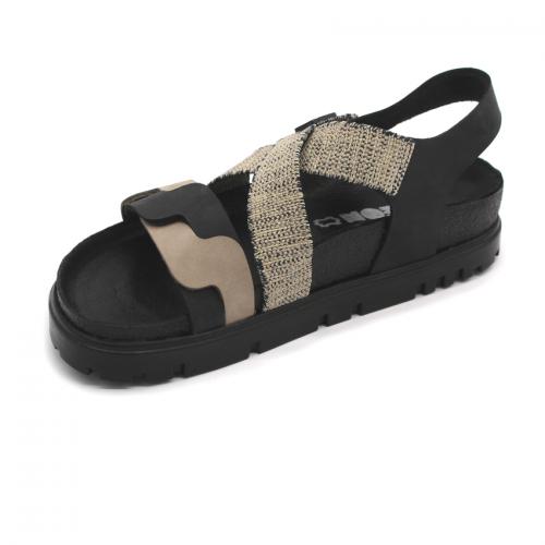 6301 LEON Comfort női bőr szandál