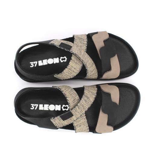 6301 LEON Comfort női bőr szandál