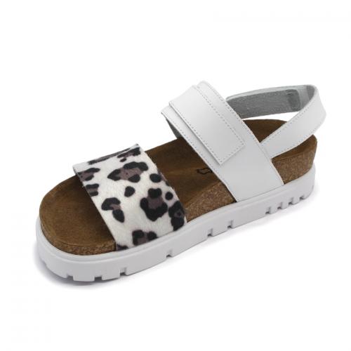 6302 LEON Comfort női bőr szandál