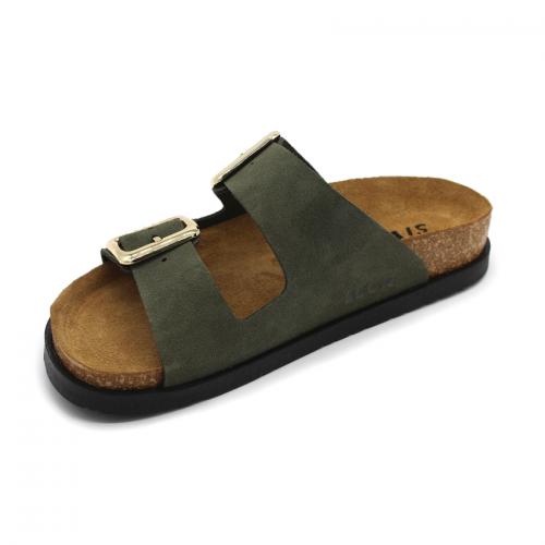 7010 LEON Comfort női bőr papucs