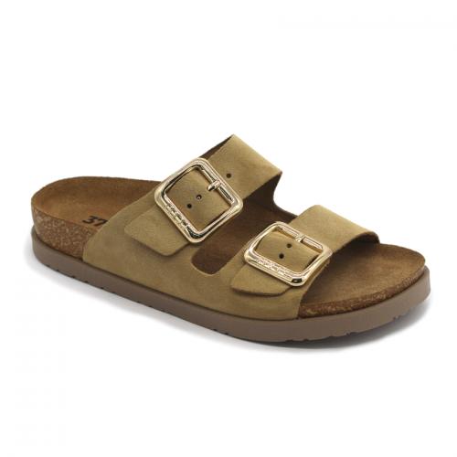 7010 LEON Comfort női bőr papucs