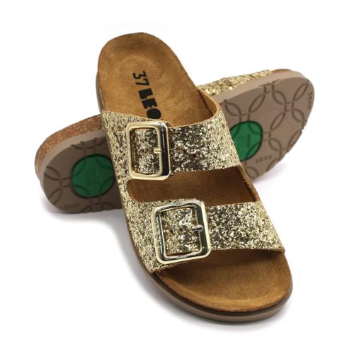 7011 LEON Comfort női bőr papucs