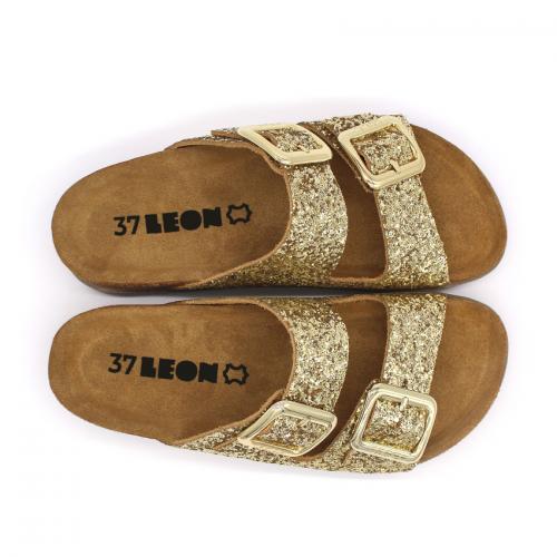 7011 LEON Comfort női bőr papucs