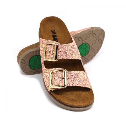 7011 LEON Comfort női bőr papucs