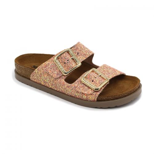7011 LEON Comfort női bőr papucs