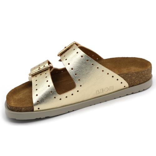 7012 LEON Comfort női bőr papucs