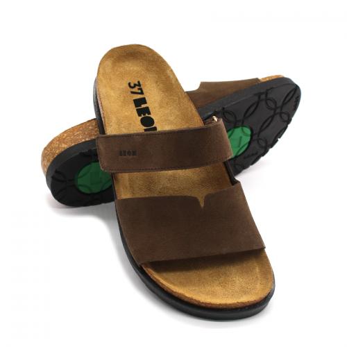 7020 LEON Comfort női bőr papucs