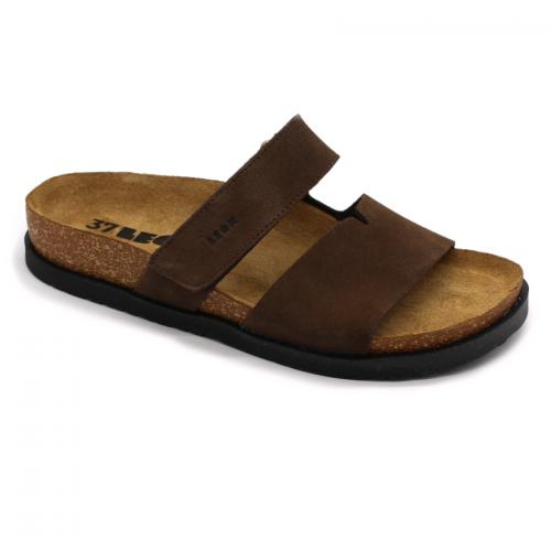 7020 LEON Comfort női bőr papucs