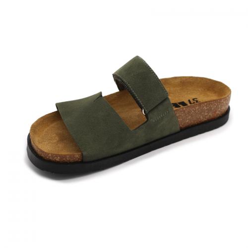 7020 LEON Comfort női bőr papucs
