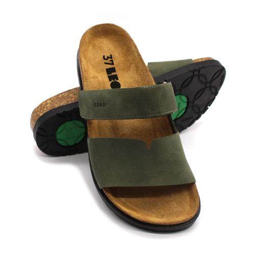 7020 LEON Comfort női bőr papucs