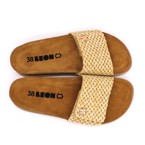 7022 LEON Comfort női bőr papucs